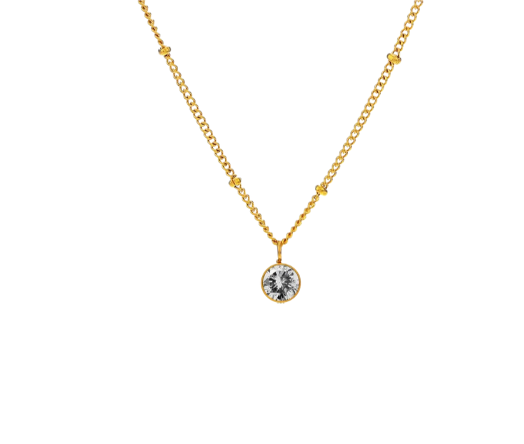 Birthstone Gold Necklace