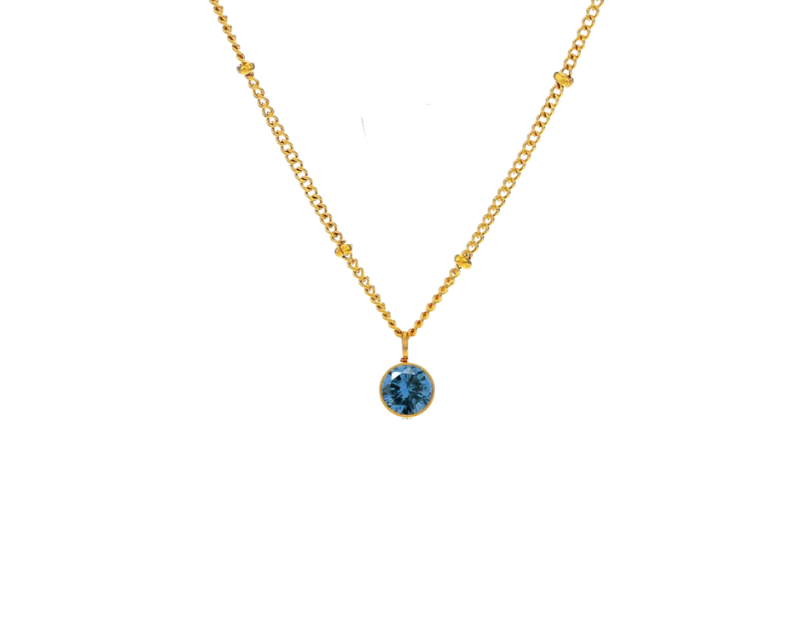 Birthstone Gold Necklace