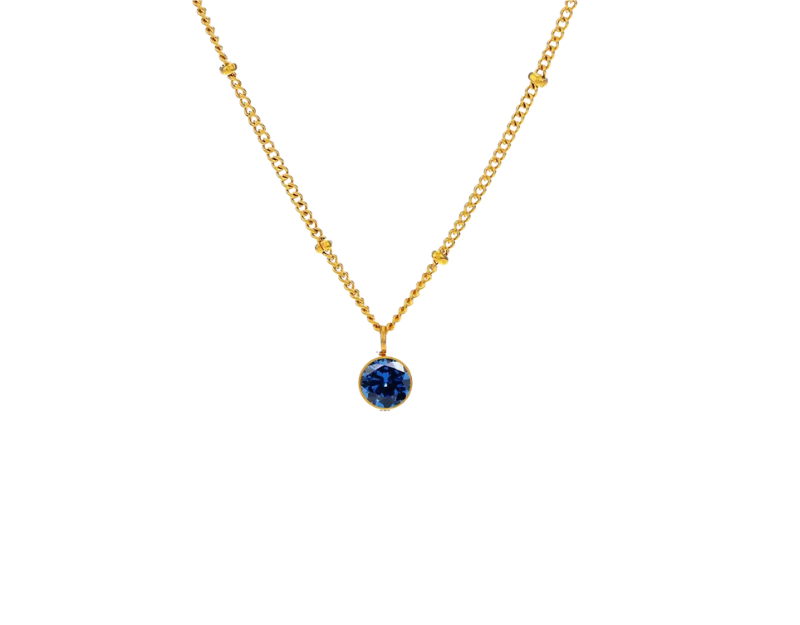 Birthstone Gold Necklace