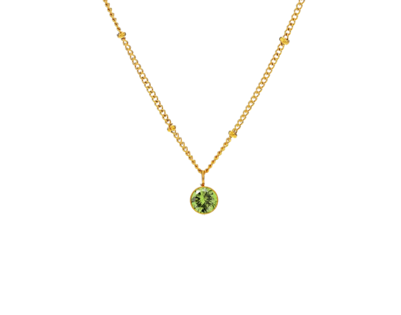 Birthstone Gold Necklace