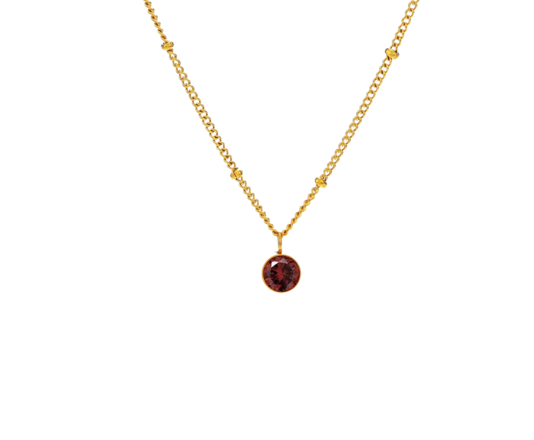 Birthstone Gold Necklace