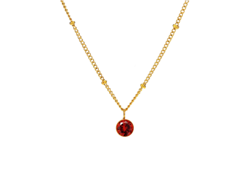 Birthstone Gold Necklace