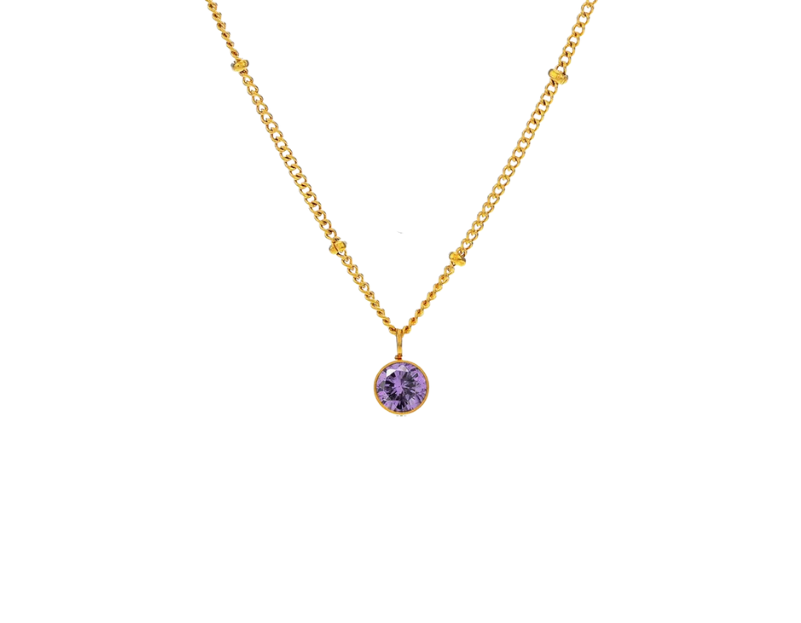 Birthstone Gold Necklace