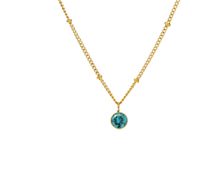 Birthstone Gold Necklace