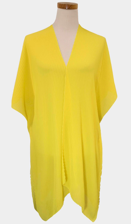 Bright Yellow Pleated